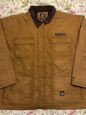 Matco Tools Berne Heavy Duck Canvas Work Jacket Brown 5XL Workwear